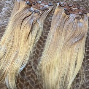 Luxy 16” Blonde Balayage Hair Extensions